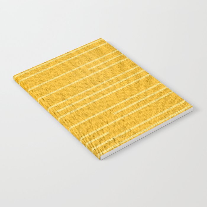 Geometric Art, Colorful Stripes, Yellow Notebook Gallery Image 2