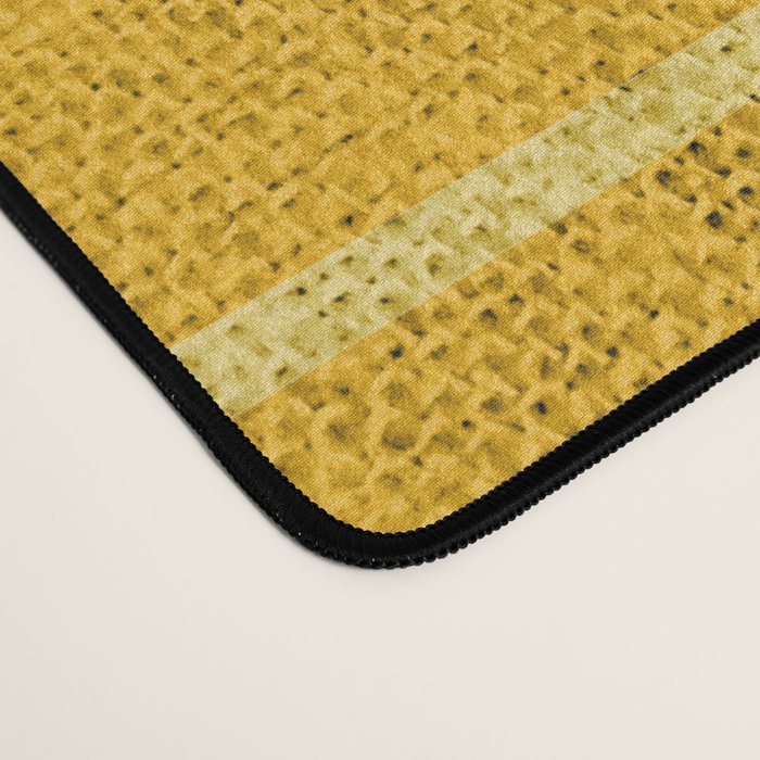 Geometric Art, Colorful Stripes, Yellow Desk Mat Gallery Image 4