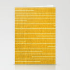 Geometric Art, Colorful Stripes, Yellow Stationery Card Gallery Image 2