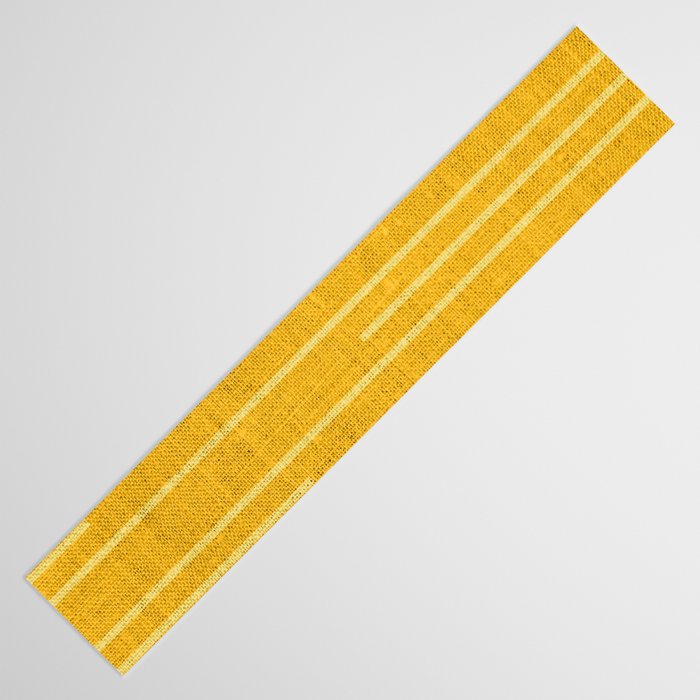 Geometric Art, Colorful Stripes, Yellow Table Runner Gallery Image 3