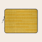 Geometric Art, Colorful Stripes, Yellow Laptop Sleeve Gallery Image 1