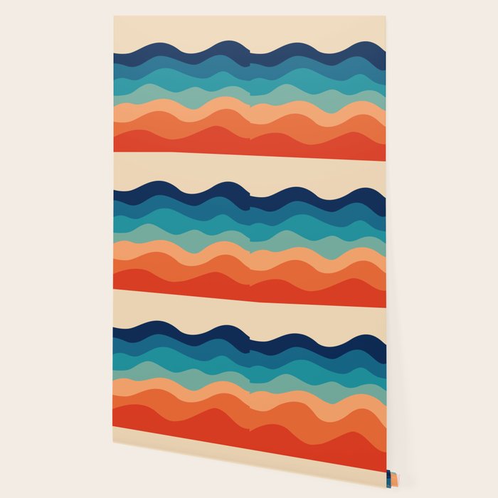 Retro 70s Waves Wallpaper Gallery Image 2