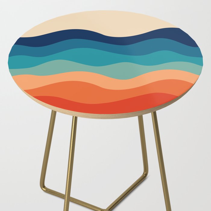 Retro 70s Waves Side Table Gallery Image 2
