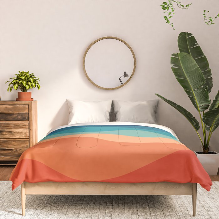 Retro 70s Waves Comforter Gallery Image 3
