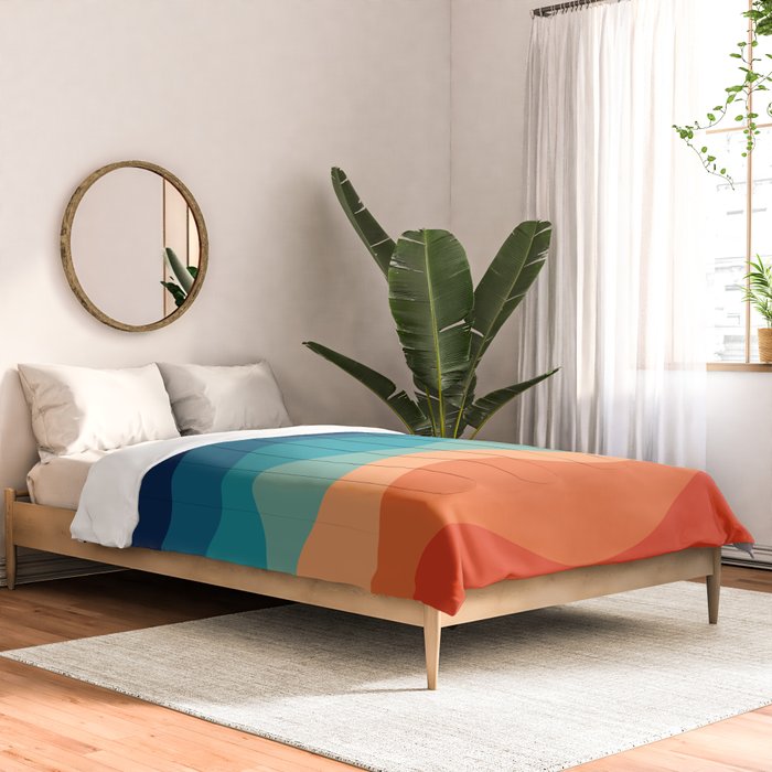 Retro 70s Waves Comforter Gallery Image 2