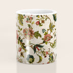 Red Green Jacobean Floral Embroidery Pattern Coffee Mug Gallery Image 4