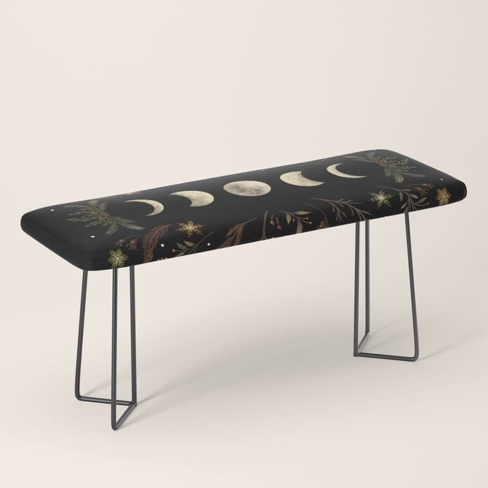 Moonlight Garden - Winter Brown Bench Gallery Image 1