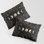 Moonlight Garden - Winter Brown Pillow Sham Gallery Image 3