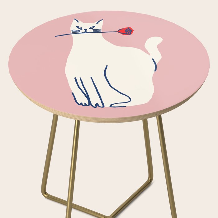 Casanova cat - the whimsical Catsanova Side Table Gallery Image 2