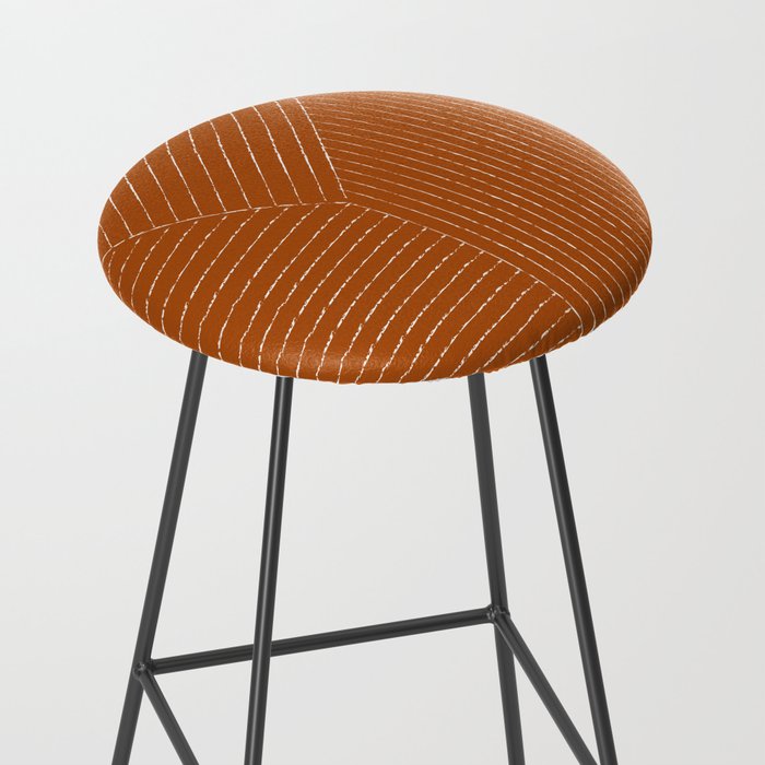 Lines (Rust) Stool Gallery Image 2