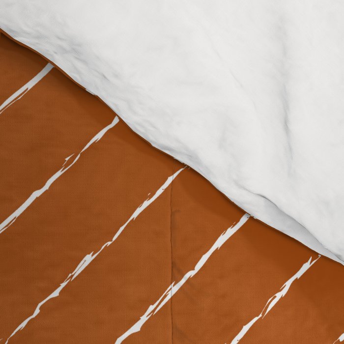 Lines (Rust) Comforter Gallery Image 4