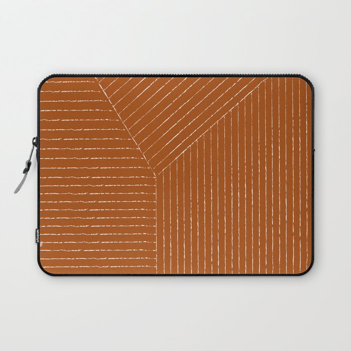 Lines (Rust) Laptop Sleeve Gallery Image 1