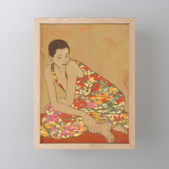 Flower dress  Mini Art Print Gallery Image 1