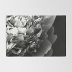 Black and White Summer Peony Rug Gallery Image 2