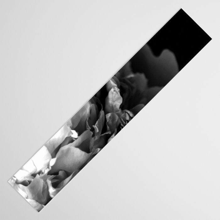 Black and White Summer Peony Table Runner Gallery Image 3