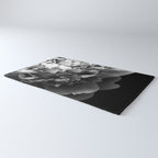 Black and White Summer Peony Rug Gallery Image 3