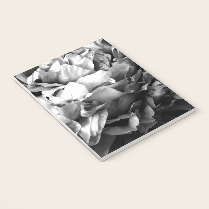 Black and White Summer Peony Notebook Gallery Image 3
