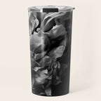Black and White Summer Peony Travel Mug Gallery Image 1