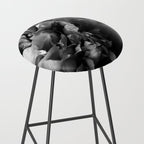 Black and White Summer Peony Stool Gallery Image 2