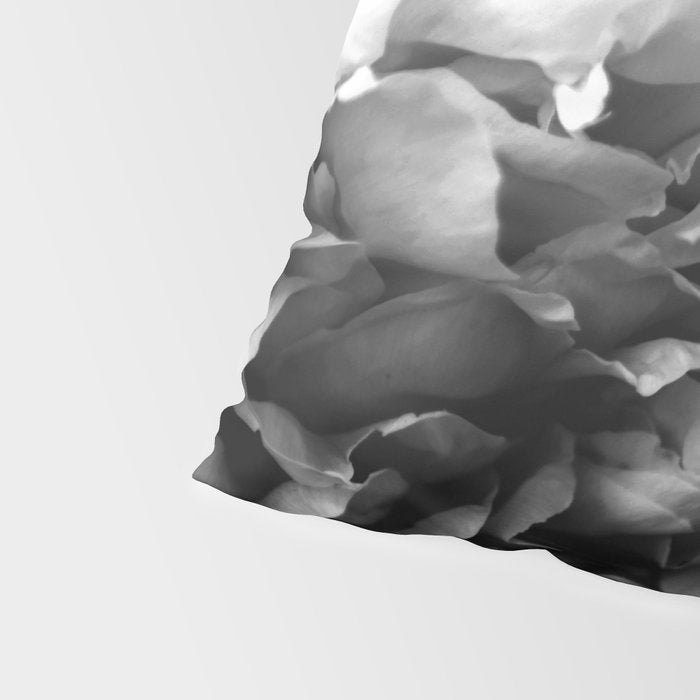 Black and White Summer Peony Pillow Sham Gallery Image 4