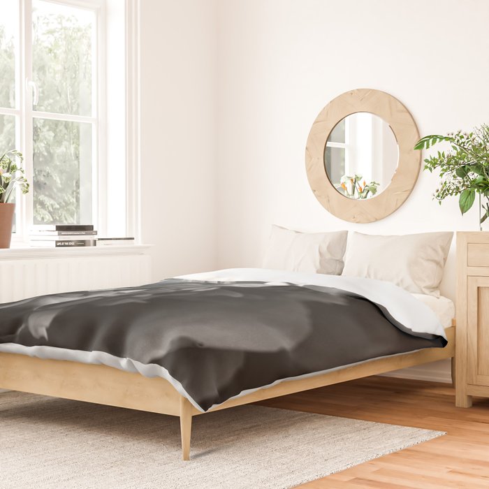 Black and White Summer Peony Duvet Cover Gallery Image 2