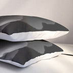 Black and White Summer Peony Pillow Sham Gallery Image 3