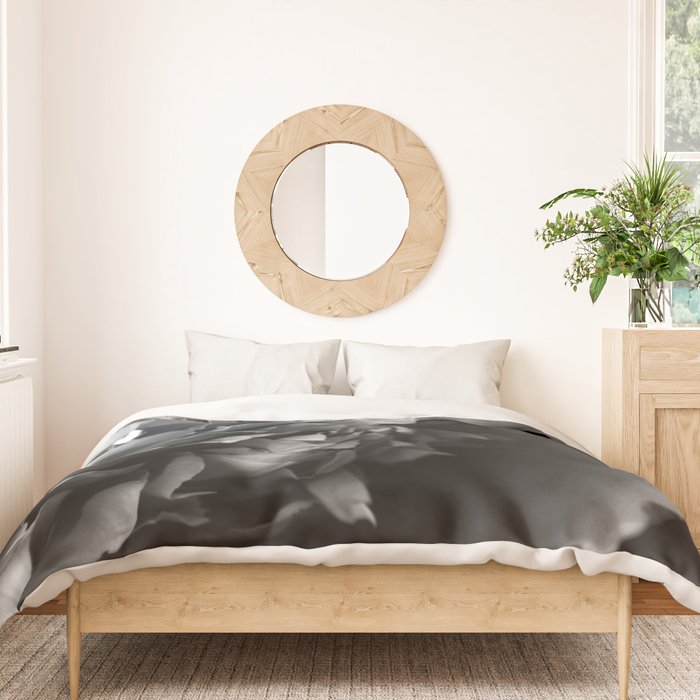 Black and White Summer Peony Duvet Cover Gallery Image 3