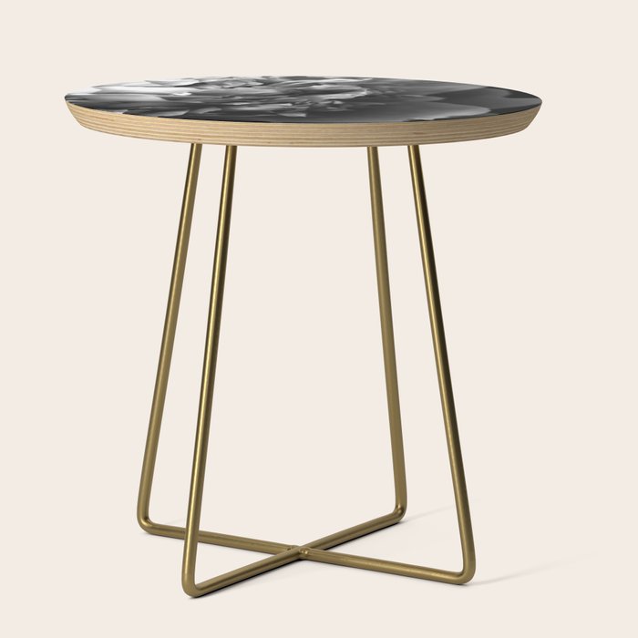 Black and White Summer Peony Side Table Gallery Image 1