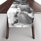 Black and White Summer Peony Table Runner Gallery Image 1