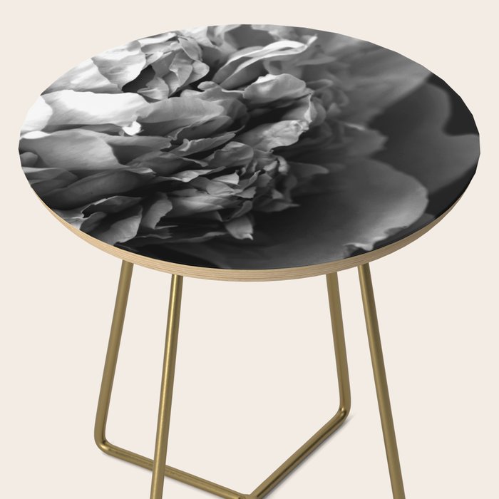 Black and White Summer Peony Side Table Gallery Image 2