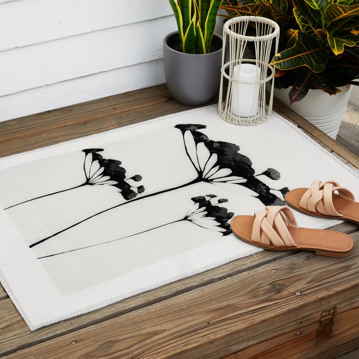 Abstract Art /Minimal Plant 118 Outdoor Rug Gallery Image 2