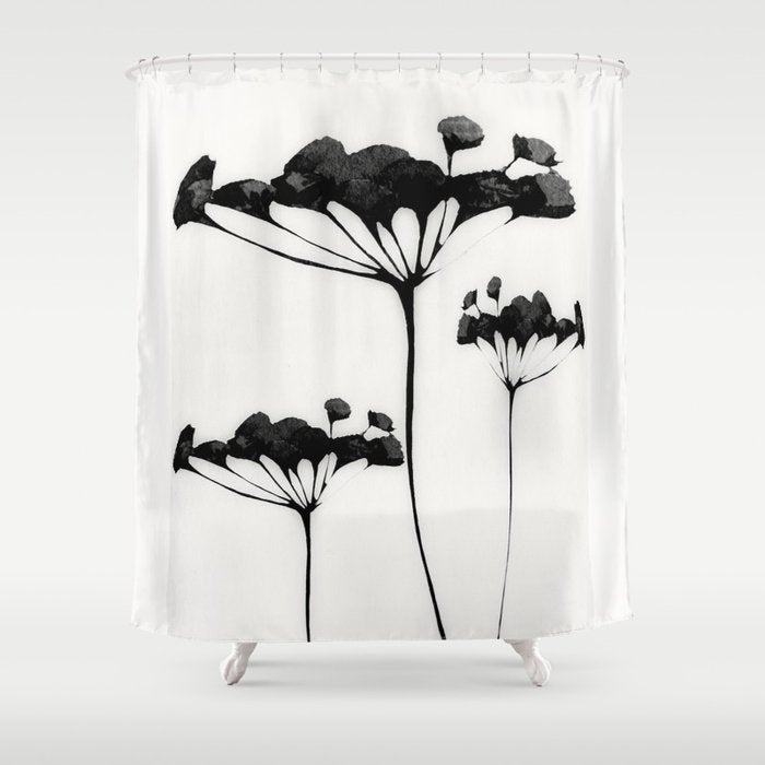 Abstract Art /Minimal Plant 118 Shower Curtain Gallery Image 1
