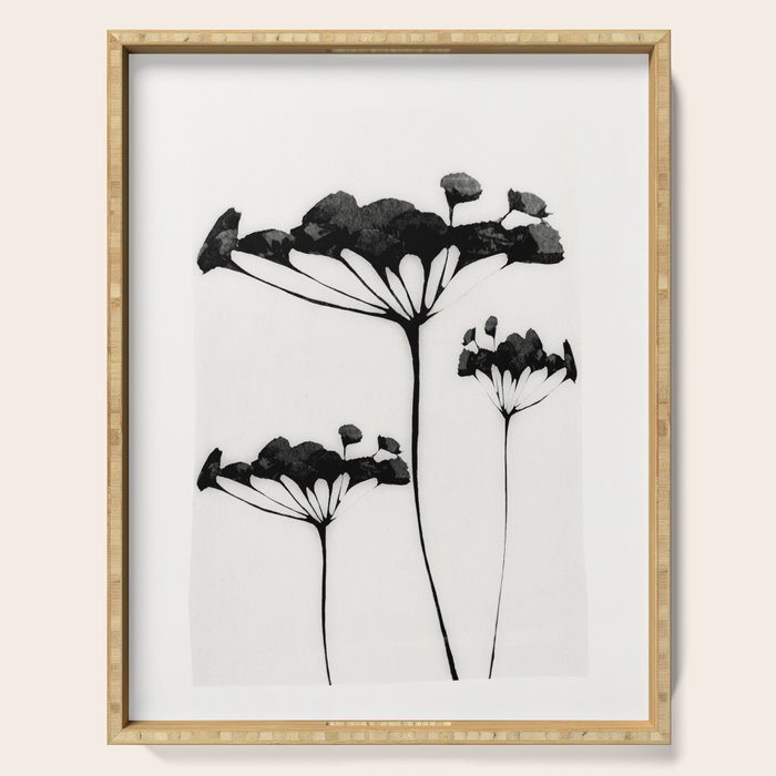 Abstract Art /Minimal Plant 118 Serving Tray Gallery Image 1