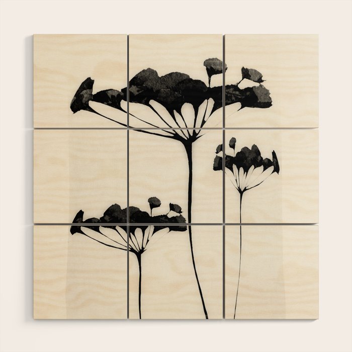 Abstract Art /Minimal Plant 118 Wood Wall Art Gallery Image 1