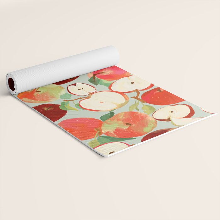 Fresh Apples Yoga Mat Gallery Image 2