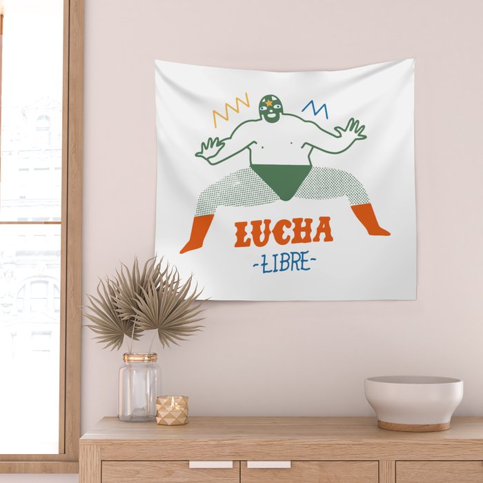 Lucha libre Wall Tapestry Gallery Image 2
