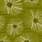 Retro Daisies: Musk Green Edition Coffee Mug Gallery Image 2