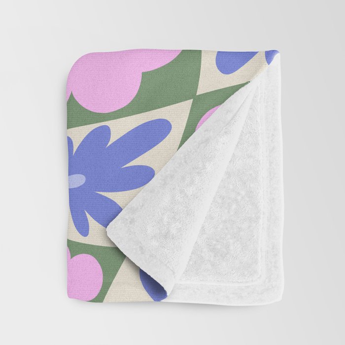 Floral seven Throw Blanket Gallery Image 3