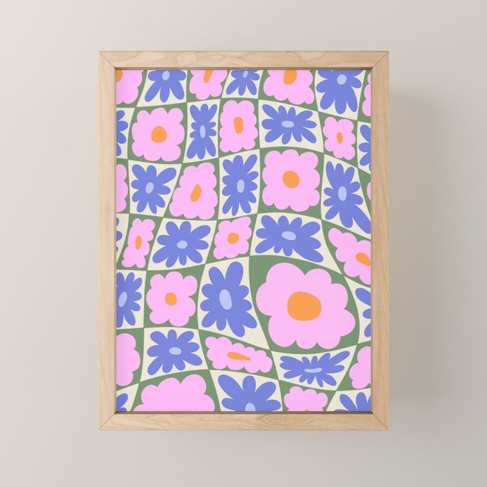 Floral seven Mini Art Print Gallery Image 1