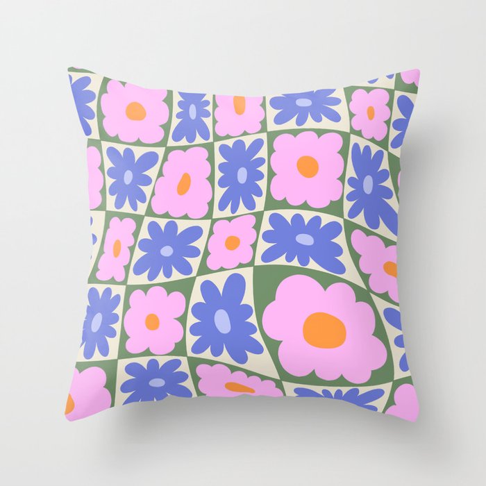 Floral seven Throw Pillow Gallery Image 1