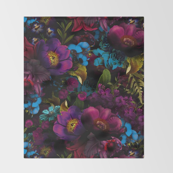 Vintage & Shabby Chic - Night Affaire I Throw Blanket Gallery Image 2