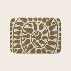 One Hundred-Leaved Plant #6 Bath Mat Gallery Image 1