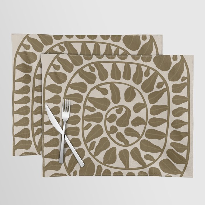 One Hundred-Leaved Plant #6 Placemat Gallery Image 1