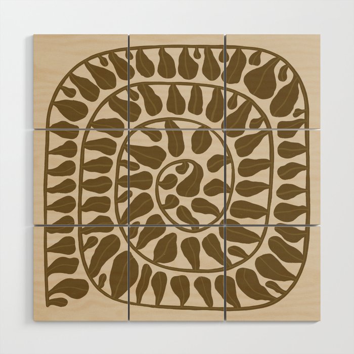 One Hundred-Leaved Plant #6 Wood Wall Art Gallery Image 1