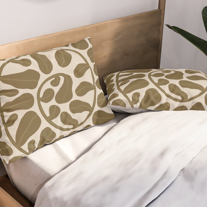 One Hundred-Leaved Plant #6 Pillow Sham Gallery Image 2