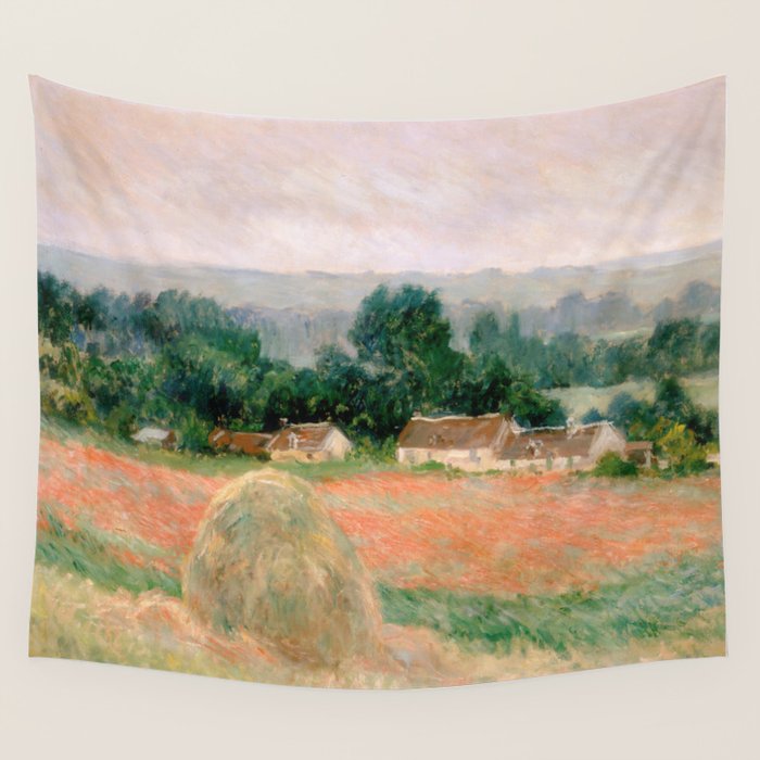 Haystack at Giverny by Claude Monet Wall Tapestry Gallery Image 1