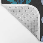 Moonlight Garden - Blue Bath Mat Gallery Image 2