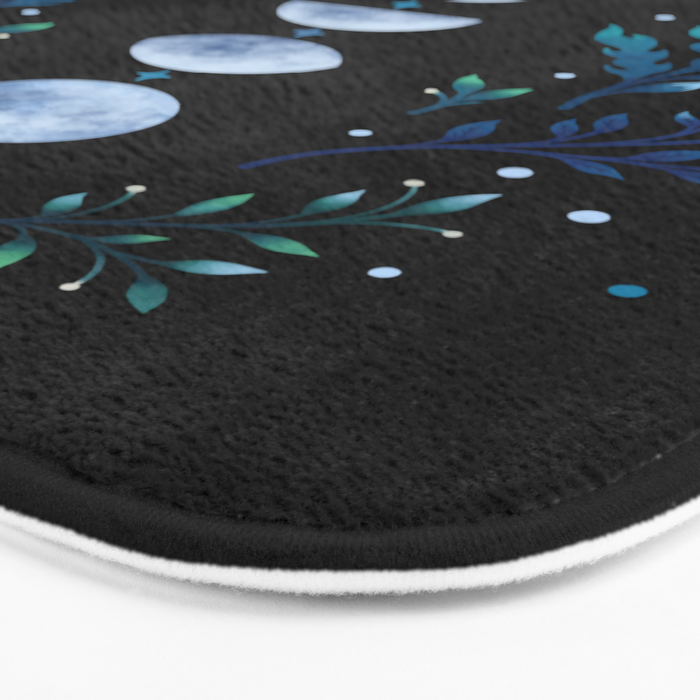 Moonlight Garden - Blue Bath Mat Gallery Image 3