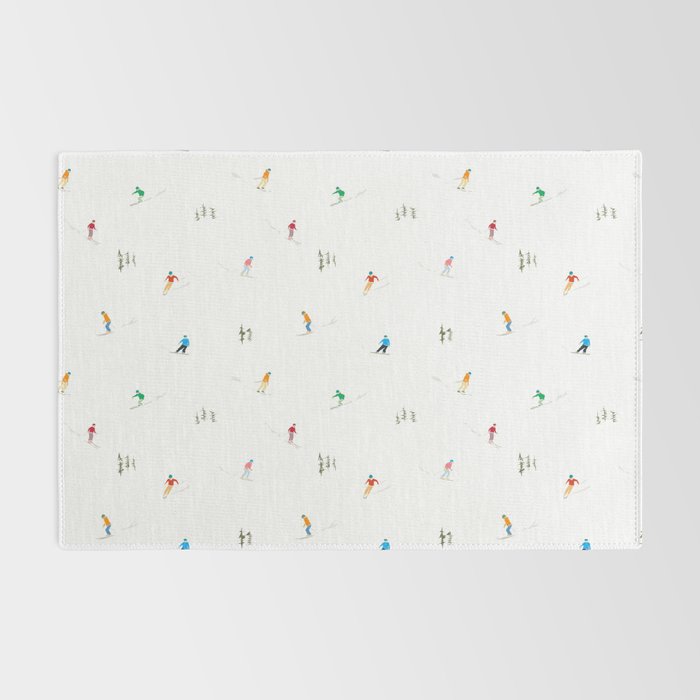 Mountain Skiers Pattern Rug Gallery Image 2