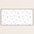 Mountain Skiers Pattern Desk Mat Gallery Image 3